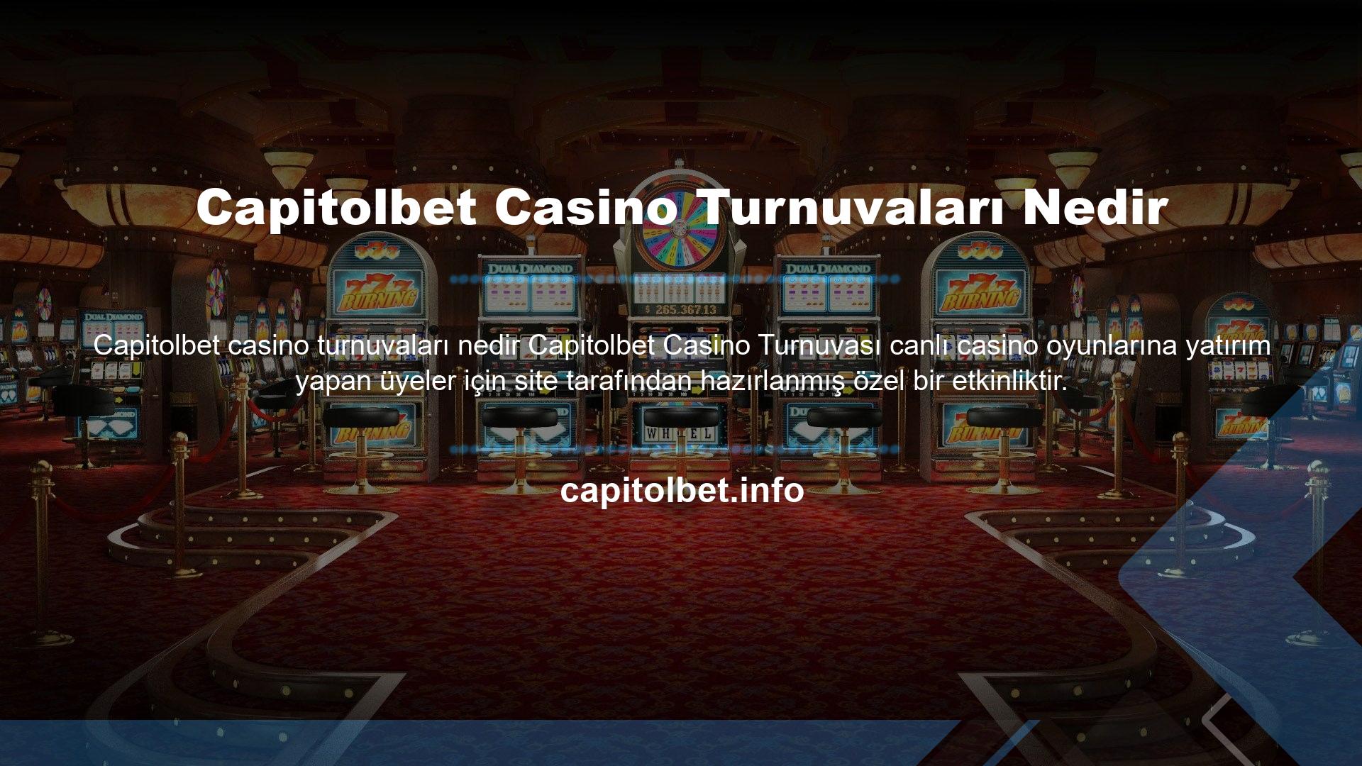 Belirli bir süre içinde canlı bir casinolarayatırım yapan bahisçiler, sıralamadaki konumlarına bağlı olarak farklı bonus miktarları alacaklardır