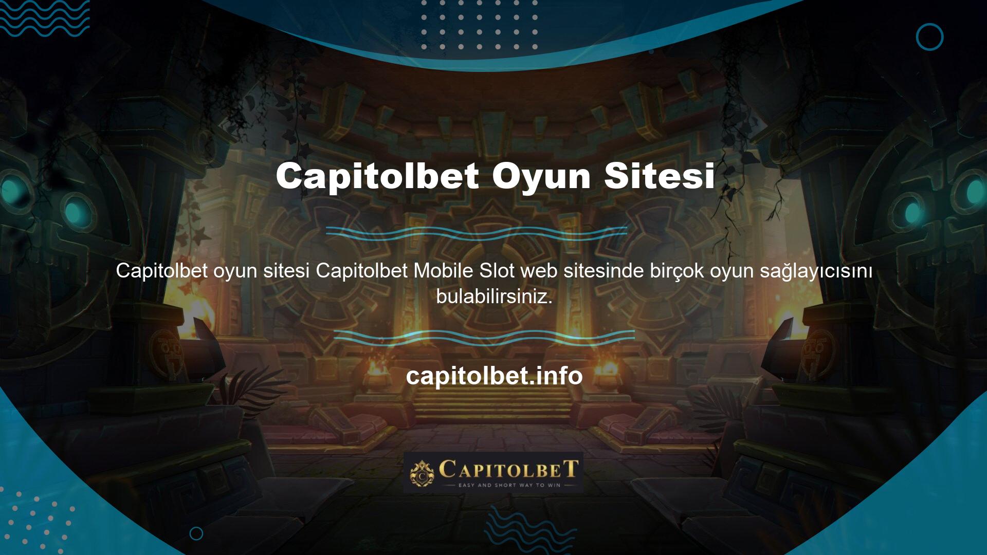 Capitolbet, üyelerine en iyi oyunları vermek için büyük bir slot makinesi şirketi ile bir anlaşma yaptı